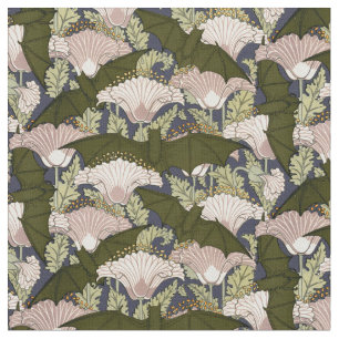 Tecido Vintage Art Nouveau Bats and Poppies Patterno