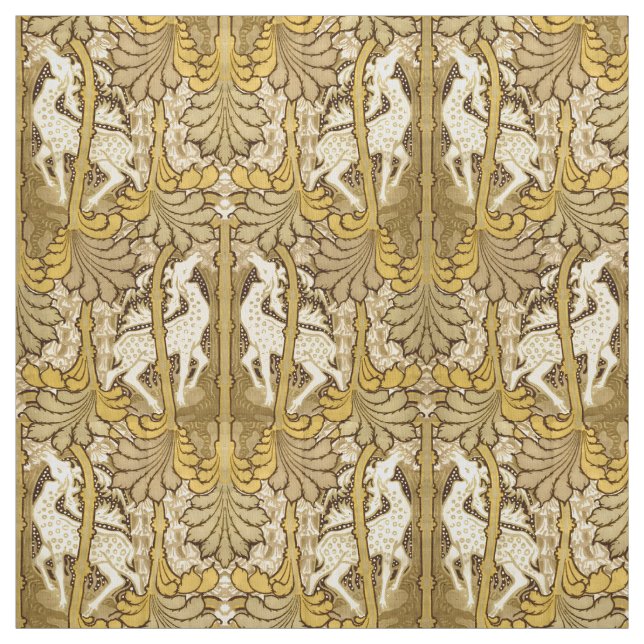 Tecido Vintage Art Nouveau Deer Pattern (Modelo)