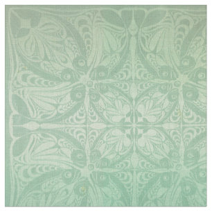Tecido Vintage Art Nouveau Fish Pattern
