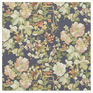 Tecido Vintage Art Nouveau Mucha Honeysuckle Pattern