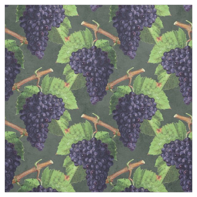 Tecido Vintage Black Graphics and Vines on Green (Modelo)