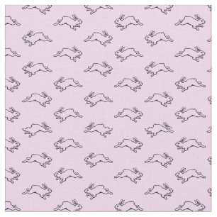 Tecido Vintage Bunny Rabbits ilustrados com COR BG PERSON