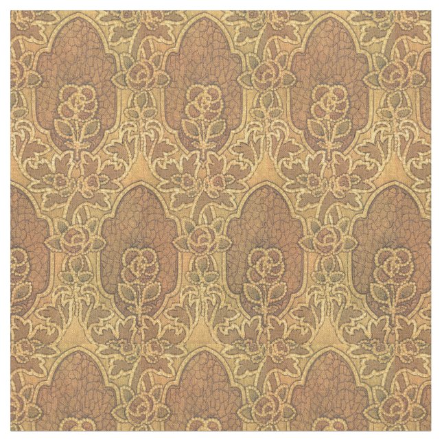 Tecido Vintage Craftsman Mackintosh Style Rosa Patterno (Detalhe)