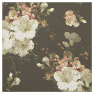 Tecido Vintage Cream Floral Patterno
