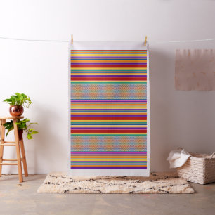 Tecido Vintage Damask & Stripes colorido II + suas ideias