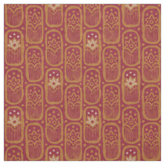 Tecido Vintage floral pattern in Indian style.