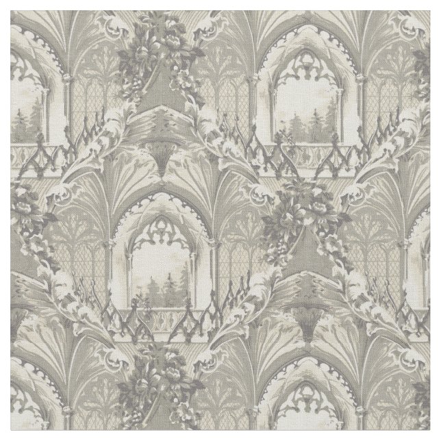 Tecido Vintage Gothic Castle Standard (Detalhe)