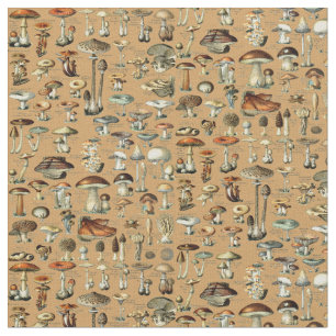 Tecido Vintage Mushroom Pattern