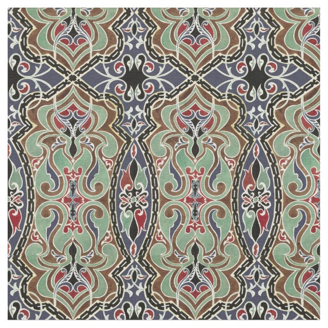 Tecido Vintage Oriental Arabian Pattern (Detalhe)