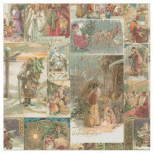 Tecido Vintage Padre Collage