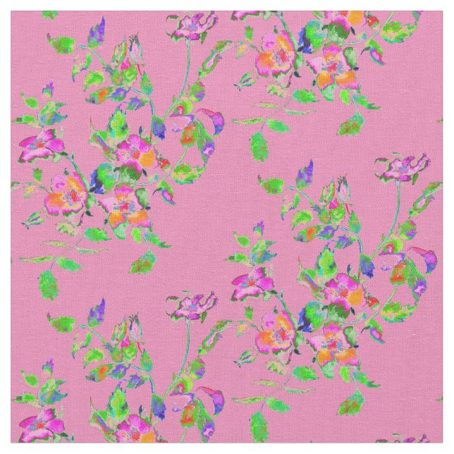 Tecido Vintage Pink Rose (Detalhe)
