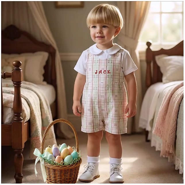 Tecido Vintage Print Mauvy Mint Cotton Fabric (This is the perfect light-airy plaid fabric for Easter wear, spring table linens, & cut-n-sew crafts)