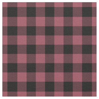 Tecido Vintage Red & Black Plaid Gingham