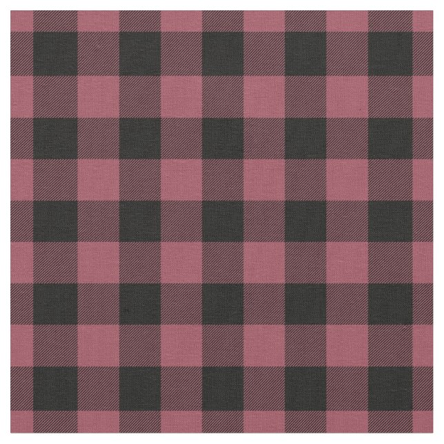 Tecido Vintage Red & Black Plaid Gingham (Detalhe)