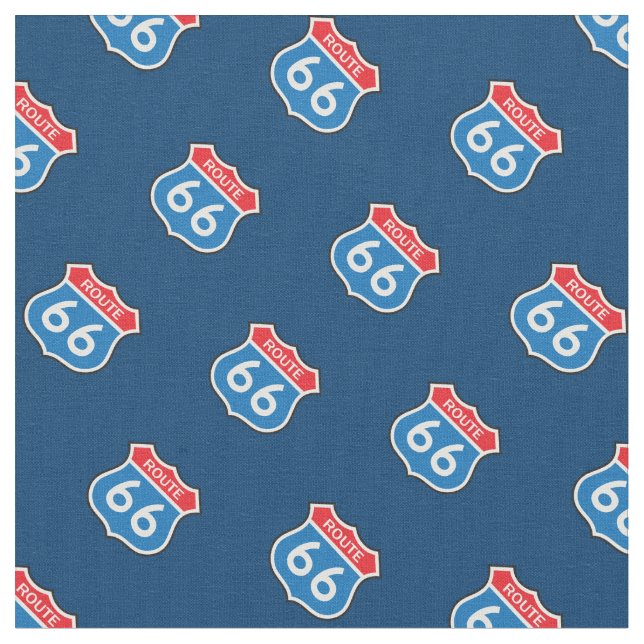 Tecido Vintage Route 66 Street Sign (Detalhe)