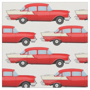 Tecido Vintage Sedan De Quatro Portas, 1955