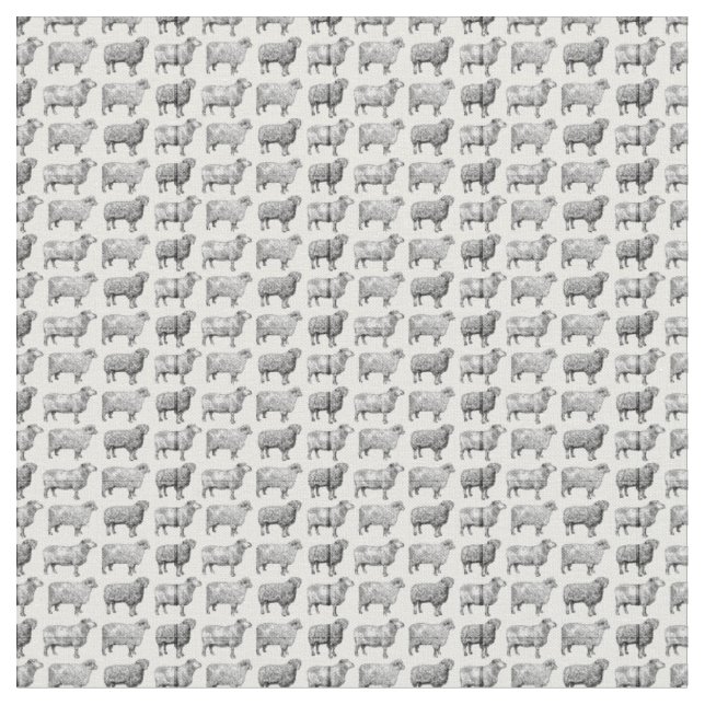 Tecido Vintage Sheep Standard Impressão PERSONALIZADO BG  (Detalhe)