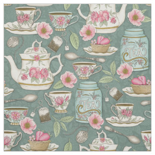 Tecido Vintage Tea Party