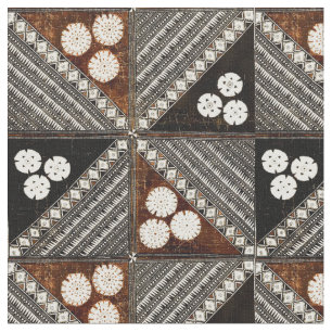 Tecido Vintage Tribal Tapa Patterno de Fiji