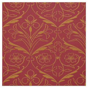 Tecido Vintage Victorian Era Thomas Crane Padrão Floral