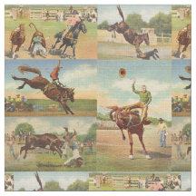 Vintage Western Rodeo Evita Cowboys Horses Bulls