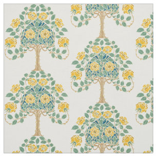 Tecido Vintage Yellow Rose Bush 1909 Arts & Artesanatos
