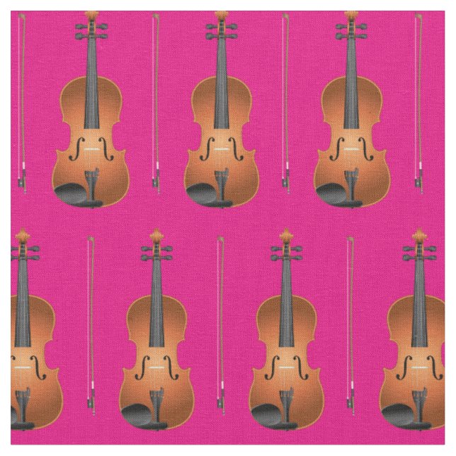 Tecido Viola Music Musical Room Decor Pink (Detalhe)