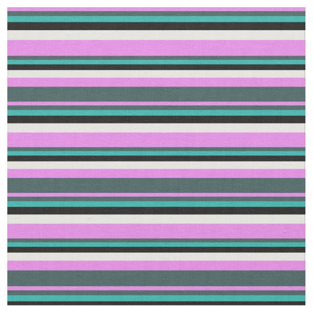 Tecido Violeta, Cinza de Traição, Verde marinho, Preto e  (Detalhe)