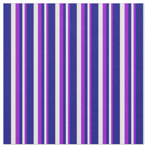 Tecido Violeta Escura, Creme de Casa e Linhas Azuis