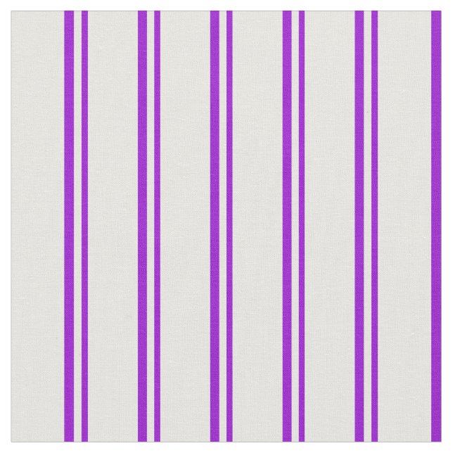 Tecido Violeta Escuro e Linhas Brancas Coloridas (Detalhe)