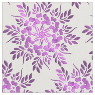 Tecido Violeta gradiente floral de Mandala