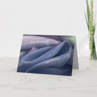 Tecido violeta lavanda violeta dobras cartão elega