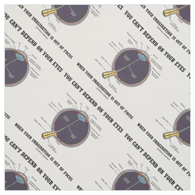 Tecido Você não pode depender do foco da imaginação dos s (Modelo)