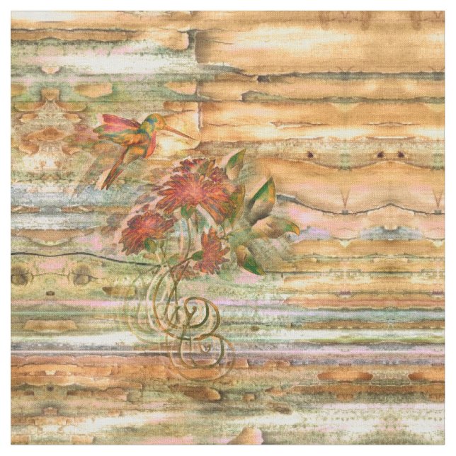 Tecido Vôo do colibri do chique (Detalhe)