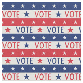 Tecido VOTE 2020 estrelas e padrão de listras