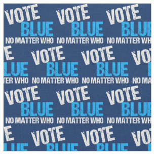 Tecido Vote Azul Não Importa Quem