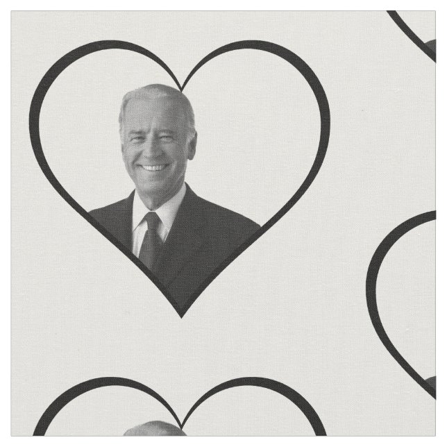 Tecido voto joe biden coração (Detalhe)