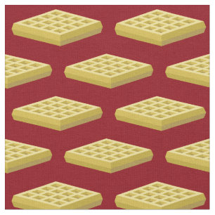 Tecido Waffles Cute Breakfast