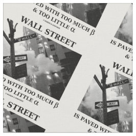 Tecido Wall Street pavimentou demasiado beta demasiado