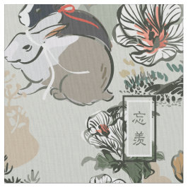 Tecido Wangxian Bunny Pattern