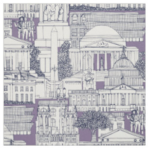 Tecido Washington DC toile azul marinho violeta