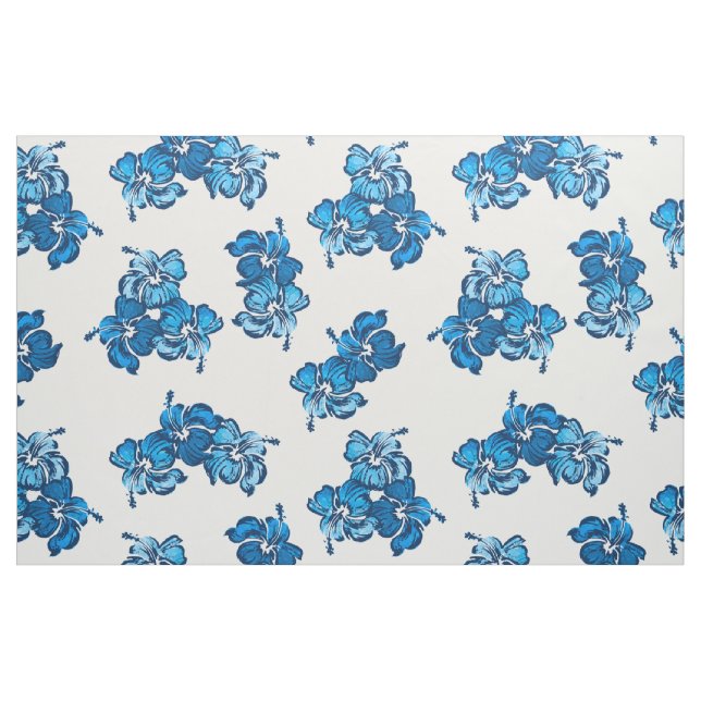 Tecido Watercolor Hibiscus Hawaiian Tropical (Fat Quarter)