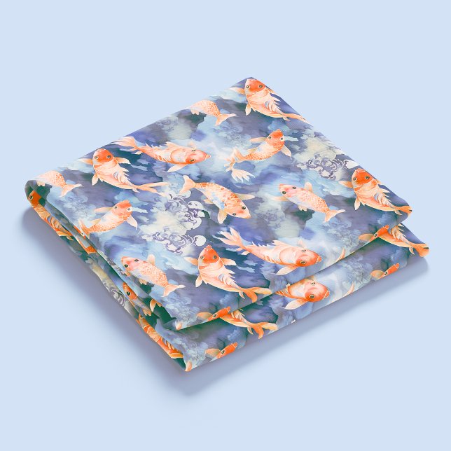 Tecido Watercolor Koi Fish (Criador carregado)