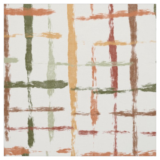 Tecido watercolor plaid pattern with chaotic lines (Modelo)