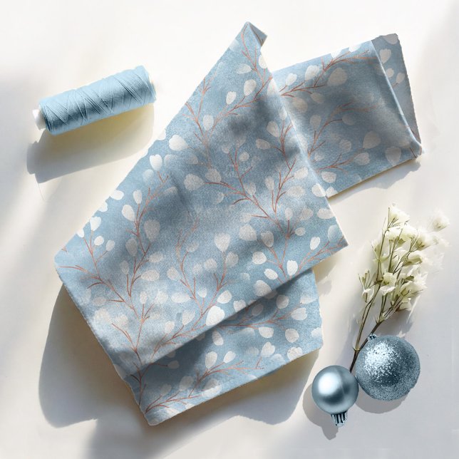 Tecido Watercolor Snowdrops Dusty Blue/Copper ID726 (Criador carregado)