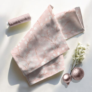 Tecido Watercolor Snowdrops Pink/Copper ID726