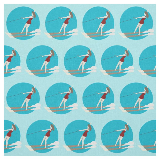 Tecido Waterski, estilo Vintage (Modelo)