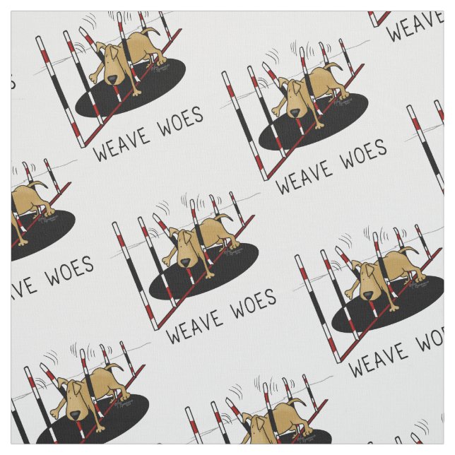 Tecido Weave Woes - agilidade engraçada para cães (Modelo)