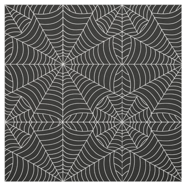 Tecido Web de aranha do Dia das Bruxas no preto (Modelo)