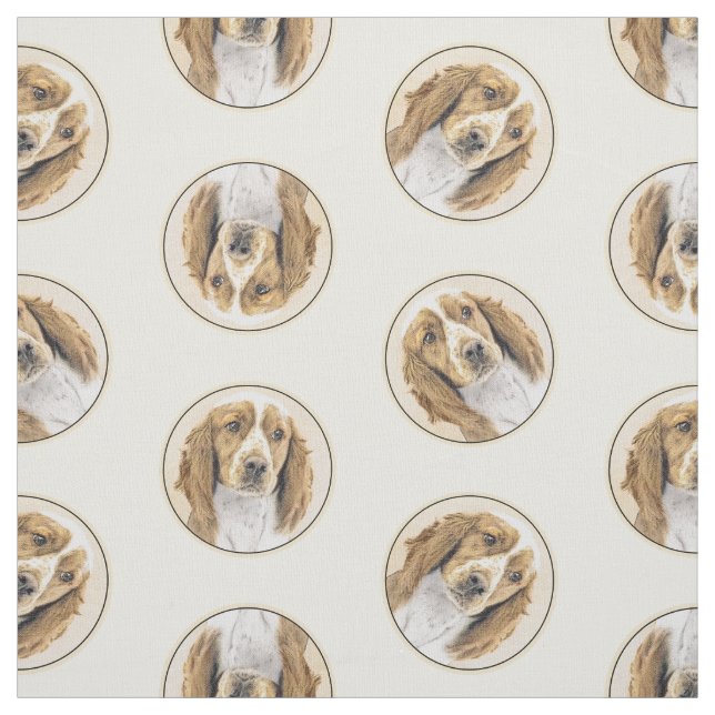 Tecido Welsh Springer Spaniel Pintura Original (Modelo)